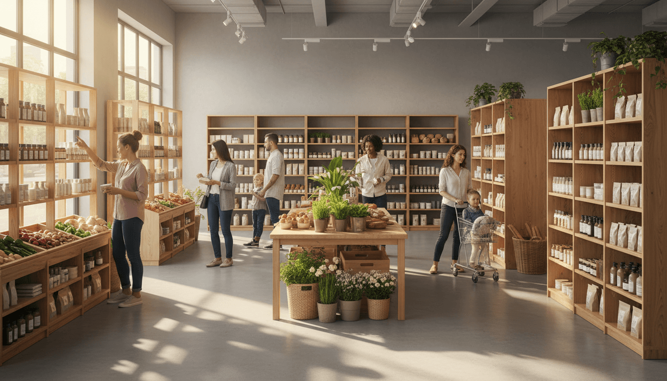 Alvin Shops retail marketplace interior in Cedar City with organized product displays